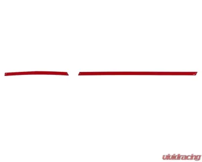 Tufskinz Accent Strip Above Climate Control Fits 2016-2020 Toyota Tacoma 2 Piece Kit In Gloss Trd Red - TAC034-RED-G