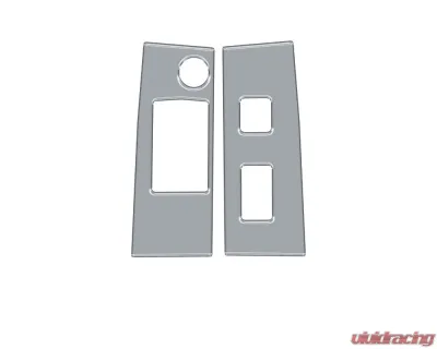 Tufskinz Access Cab Door Switch Panel Accents Fits 2016-2020 Toyota Tacoma 2 Piece Kit In Cement Gray - TAC036-GGY-G