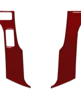 Tufskinz Steering Wheel Trim With 2 Buttons Fits Toyota Models 2 Piece Kit In Ruby Red                                     - TAC037-SNR-G - Image 2