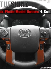 Tufskinz Steering Wheel Trim With 3 Buttons Fits Toyota Models 2 Piece Kit In Inferno                                     - TAC038-FNO-G - Image 2