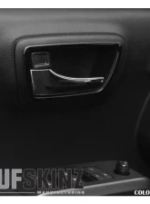 Tufskinz Access Cab Door Handle Surround Accent Trim Fits 2016-2020 Toyota Tacoma 4 Piece Kit In Gloss Black                                     - TAC044-BLK-G - Image 2