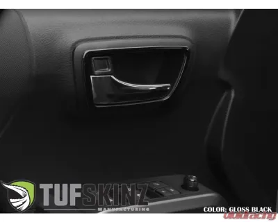 Tufskinz Access Cab Door Handle Surround Accent Trim Fits 2016-2020 Toyota Tacoma 4 Piece Kit In Gloss Black - TAC044-BLK-G