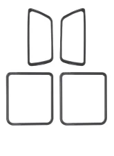 Tufskinz Access Cab Door Handle Surround Accent Trim Fits 2016-2020 Toyota Tacoma 4 Piece Kit In Charcoal Silver (Similar To Magnetic Gray)                                     - TAC044-CLG-G - Image 2