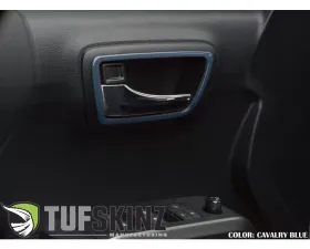 Tufskinz Access Cab Door Handle Surround Accent Trim Fits 2016-2020 Toyota Tacoma 4 Piece Kit In Calvary Blue