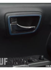 Tufskinz Access Cab Door Handle Surround Accent Trim Fits 2016-2020 Toyota Tacoma 4 Piece Kit In Calvary Blue                                     - TAC044-CYB-G - Image 2