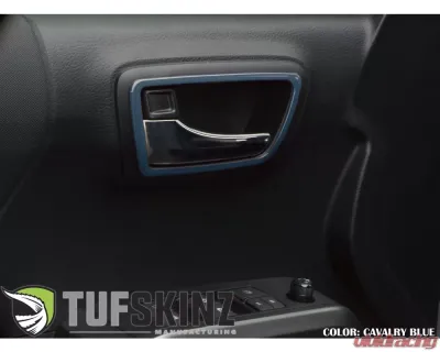 Tufskinz Access Cab Door Handle Surround Accent Trim Fits 2016-2020 Toyota Tacoma 4 Piece Kit In Calvary Blue - TAC044-CYB-G