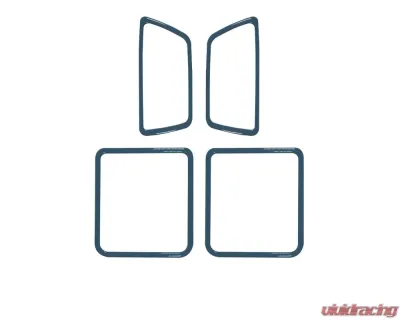 Tufskinz Access Cab Door Handle Surround Accent Trim Fits 2016-2020 Toyota Tacoma 4 Piece Kit In Calvary Blue - TAC044-CYB-G