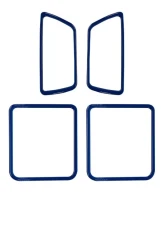 Tufskinz Access Cab Door Handle Surround Accent Trim Fits 2016-2020 Toyota Tacoma 4 Piece Kit In Blazing Blue                                     - TAC044-GBL-G - Image 2