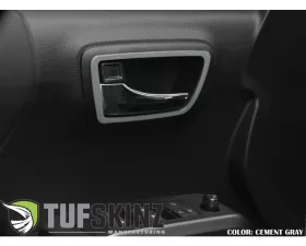 Tufskinz Access Cab Door Handle Surround Accent Trim Fits 2016-2020 Toyota Tacoma 4 Piece Kit In Cement Gray