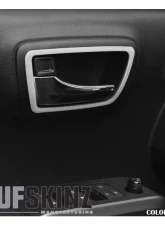 Tufskinz Access Cab Door Handle Surround Accent Trim Fits 2016-2020 Toyota Tacoma 4 Piece Kit In Turbo Silver(Similar To Silver Sky)                                     - TAC044-GTO-G - Image 2