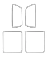 Tufskinz Access Cab Door Handle Surround Accent Trim Fits 2016-2020 Toyota Tacoma 4 Piece Kit In Turbo Silver(Similar To Silver Sky)                                     - TAC044-GTO-G - Image 2
