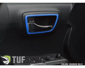 Tufskinz Access Cab Door Handle Surround Accent Trim Fits 2016-2020 Toyota Tacoma 4 Piece Kit In Voodoo Blue