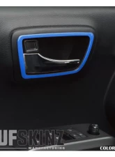 Tufskinz Access Cab Door Handle Surround Accent Trim Fits 2016-2020 Toyota Tacoma 4 Piece Kit In Voodoo Blue                                     - TAC044-VODB-G - Image 2