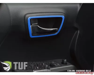 Tufskinz Access Cab Door Handle Surround Accent Trim Fits 2016-2020 Toyota Tacoma 4 Piece Kit In Voodoo Blue - TAC044-VODB-G