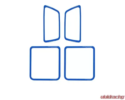 Tufskinz Access Cab Door Handle Surround Accent Trim Fits 2016-2020 Toyota Tacoma 4 Piece Kit In Voodoo Blue - TAC044-VODB-G