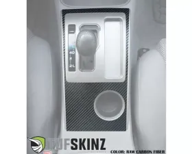 Tufskinz Center Console Accent Fits 2005-2015 Toyota Tacoma 1 Piece Kit In Raw Carbon Fiber