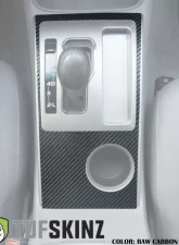 Tufskinz Center Console Accent Fits 2005-2015 Toyota Tacoma 1 Piece Kit In Raw Carbon Fiber                                     - TAC046-RCF-X - Image 3