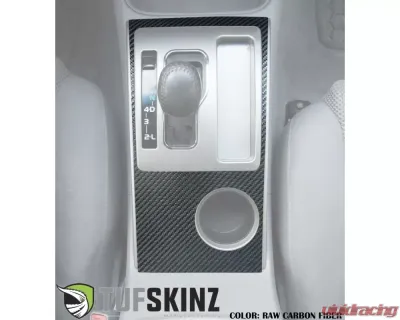 Tufskinz Center Console Accent Fits 2005-2015 Toyota Tacoma 1 Piece Kit In Raw Carbon Fiber - TAC046-RCF-X