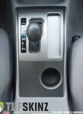 Tufskinz Center Console Accent Fits 2005-2015 Toyota Tacoma 1 Piece Kit In Raw Carbon Fiber                                     - TAC046-RCF-X - Image 3