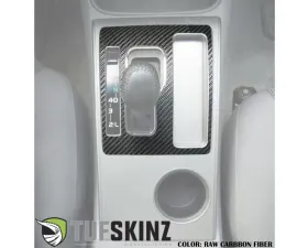 Tufskinz Automatic Transmission Accent Fits 2005-2015 Toyota Tacoma 1 Piece Kit In Raw Carbon Fiber