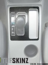 Tufskinz Automatic Transmission Accent Fits 2005-2015 Toyota Tacoma 1 Piece Kit In Raw Carbon Fiber                                     - TAC047-RCF-X - Image 3