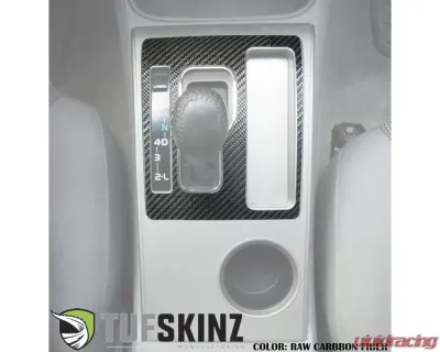 Tufskinz Automatic Transmission Accent Fits 2005-2015 Toyota Tacoma 1 Piece Kit In Raw Carbon Fiber - TAC047-RCF-X