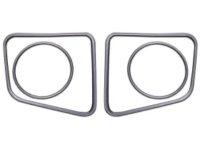 Tufskinz Fog Light Accent Kit Fits 2014-2020 Toyota Tundra 4 Piece Kit In Charcoal Silver