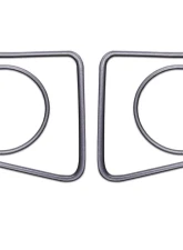 Tufskinz Fog Light Accent Kit Fits 2014-2020 Toyota Tundra 4 Piece Kit In Charcoal Silver                                     - TUN006-CLG-G - Image 2