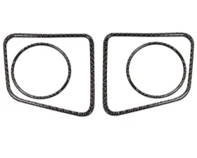 Tufskinz Fog Light Accent Kit Fits 2014-2020 Toyota Tundra 4 Piece Kit In Domed Carbon Fiber