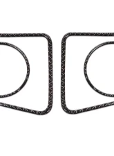 Tufskinz Fog Light Accent Kit Fits 2014-2020 Toyota Tundra 4 Piece Kit In Domed Carbon Fiber                                     - TUN006-DCF-G - Image 2