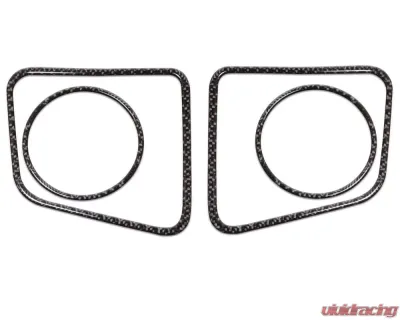 Tufskinz Fog Light Accent Kit Fits 2014-2020 Toyota Tundra 4 Piece Kit In Domed Carbon Fiber - TUN006-DCF-G