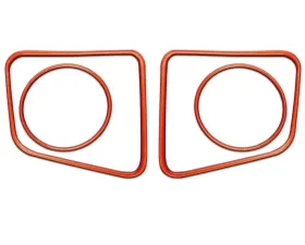 Tufskinz Fog Light Accent Kit Fits 2014-2020 Toyota Tundra 4 Piece Kit In Inferno Orange