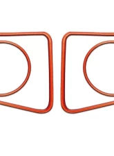 Tufskinz Fog Light Accent Kit Fits 2014-2020 Toyota Tundra 4 Piece Kit In Inferno Orange                                     - TUN006-FNO-G - Image 2