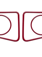 Tufskinz Fog Light Accent Kit Fits 2014-2020 Toyota Tundra 4 Piece Kit In Gloss Trd Red                                     - TUN006-RED-G - Image 2