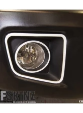 Tufskinz Fog Light Accent Kit Fits 2014-2020 Toyota Tundra 4 Piece Kit In Gloss White                                     - TUN006-WHT-G - Image 2