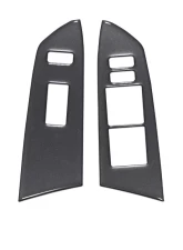 Tufskinz Front Door Switch Panel Accent Trim Fits 2014-2020 Toyota Tundra 2 Piece Kit In Charcoal Silver (Similar To Magnetic Gray)                                     - TUN027-CLG-G - Image 2