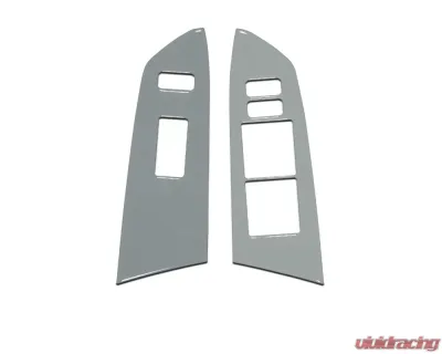 Tufskinz Front Door Switch Panel Accent Trim Fits 2014-2020 Toyota Tundra 2 Piece Kit In Cement Gray - TUN027-GGY-G