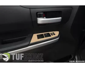 Tufskinz Front Door Switch Panel Accent Trim Fits 2014-2020 Toyota Tundra 2 Piece Kit In Quicksand Tan