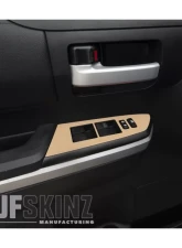 Tufskinz Front Door Switch Panel Accent Trim Fits 2014-2020 Toyota Tundra 2 Piece Kit In Quicksand Tan                                     - TUN027-GTN-G - Image 2
