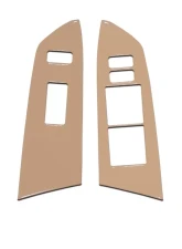 Tufskinz Front Door Switch Panel Accent Trim Fits 2014-2020 Toyota Tundra 2 Piece Kit In Quicksand Tan                                     - TUN027-GTN-G - Image 2