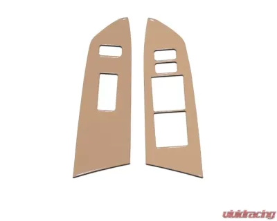 Tufskinz Front Door Switch Panel Accent Trim Fits 2014-2020 Toyota Tundra 2 Piece Kit In Quicksand Tan - TUN027-GTN-G