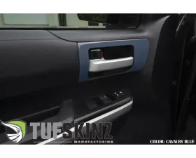 Tufskinz Front Door Handle Accent Trim Fits 2014-2020 Toyota Tundra 2 Piece Kit In Cavalry Blue