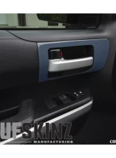 Tufskinz Front Door Handle Accent Trim Fits 2014-2020 Toyota Tundra 2 Piece Kit In Cavalry Blue                                     - TUN028-CYB-G - Image 2