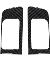 Tufskinz Front Door Handle Accent Trim Fits 2014-2020 Toyota Tundra 2 Piece Kit In Domed Real Carbon Fiber                                     - TUN028-DCF-G - Image 2