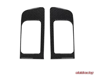 Tufskinz Front Door Handle Accent Trim Fits 2014-2020 Toyota Tundra 2 Piece Kit In Domed Real Carbon Fiber - TUN028-DCF-G