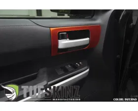 Tufskinz Front Door Handle Accent Trim Fits 2014-2020 Toyota Tundra 2 Piece Kit In Inferno (Similar To Exterior Inferno Orange)