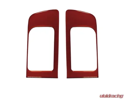 Tufskinz Front Door Handle Accent Trim Fits 2014-2020 Toyota Tundra 2 Piece Kit In Inferno (Similar To Exterior Inferno Orange) - TUN028-FNO-G