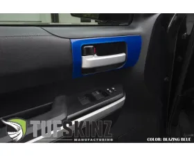Tufskinz Front Door Handle Accent Trim Fits 2014-2020 Toyota Tundra 2 Piece Kit In Blazing Blue