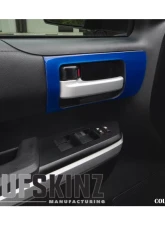 Tufskinz Front Door Handle Accent Trim Fits 2014-2020 Toyota Tundra 2 Piece Kit In Blazing Blue                                     - TUN028-GBL-G - Image 2