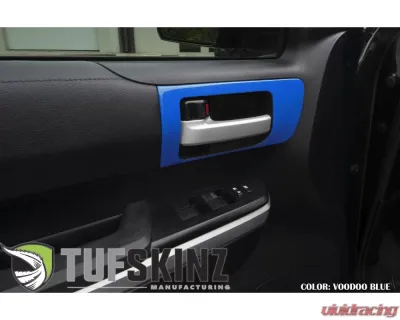 Tufskinz Front Door Handle Accent Trim Fits 2014-2020 Toyota Tundra 2 Piece Kit In Voodoo Blue - TUN028-VODB-G